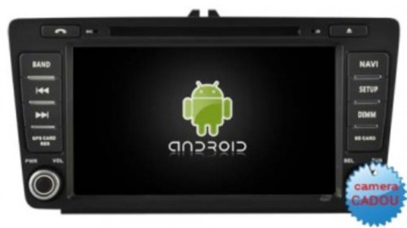 NAVIGATIE DEDICATA ANDROID SKODA OCTAVIA 2 ECRAN 8" NAVD-A9725V DVD GPS CAMERA VIDEO MARSARIER CADOU