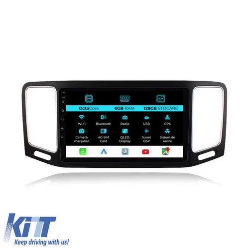 Navigatie Dedicata Android Volkswagen Sharan (2012-2019), 9Inch, 6Gb Ram, 128Gb Stocare, Carplay NAV...