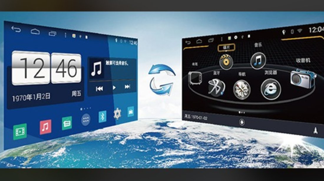 Navigatie dedicata Android VW EoS 2007- Model Edotec EDT-M305  Dvd Auto Multimedia Gps Bluetooth