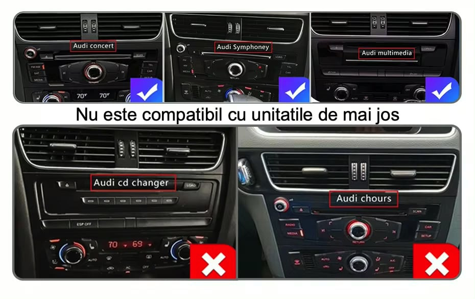 Navigatie Dedicata Audi A4 B8 (2009 - 2012), 8.8 Inch 4Gb Ram, 64Gb stocare, Carplay