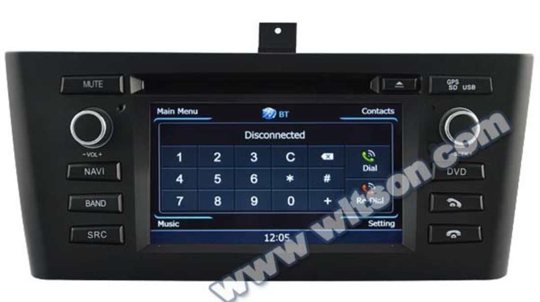 NAVIGATIE DEDICATA BMW SERIA 1 E81 E82 E83 E87 E88 WITSON W2-C170 CLIMA AUTOMATA PLATFORMA S100