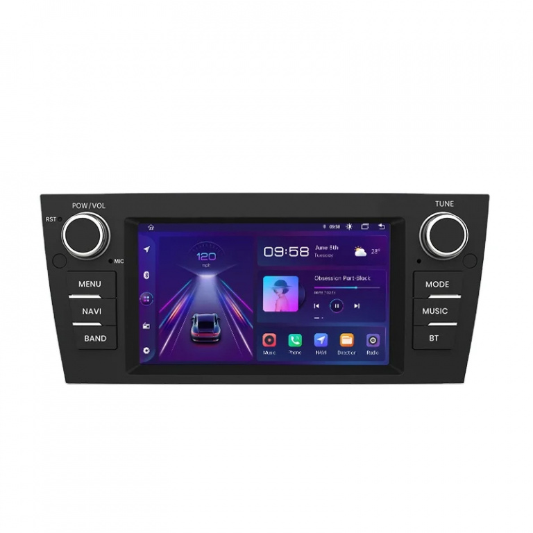 Navigatie Dedicata BMW Seria 3 E90 (2005-2012), 7Inch, 2Gb Ram, 32Gb Stocare, Carplay