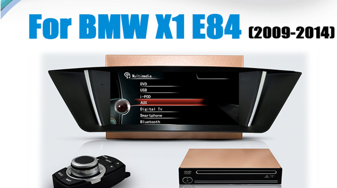 NAVIGATIE DEDICATA BMW X1 E84 2009-2015 ECRAN 9'' 1080P DVD GPS CARKIT PRELUARE AGENDA TELEFONICA