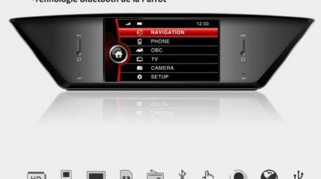 Navigatie Dedicata Bmw X1 E84 Dynavin Dvn X1 Carkit Parrot Preluare Agenda Telefonica Afisaj Pdc Obc Model Premium Camera Video Dedicata Microfon Extern Carkit Cadou