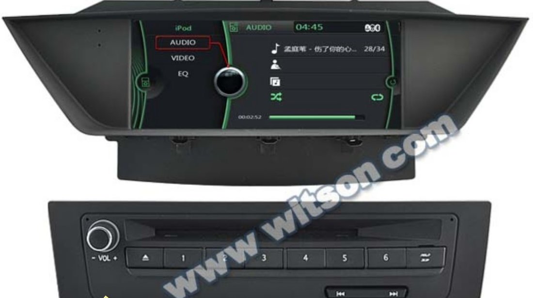 NAVIGATIE DEDICATA BMW X1 E84 PLATFORMA S100 WITSON W2 C219 PROCESOR DUAL CORE A8DVD GPS TV CARKIT