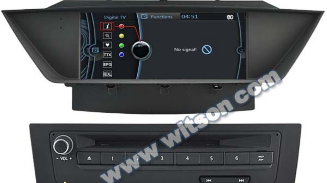 NAVIGATIE DEDICATA BMW X1 E84 PLATFORMA S100 WITSON W2 C219 PROCESOR DUAL CORE A8DVD GPS TV CARKIT