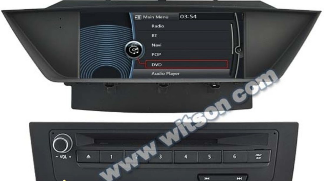 NAVIGATIE DEDICATA BMW X1 E84 PLATFORMA S100 WITSON W2 C219 PROCESOR DUAL CORE A8DVD GPS TV CARKIT