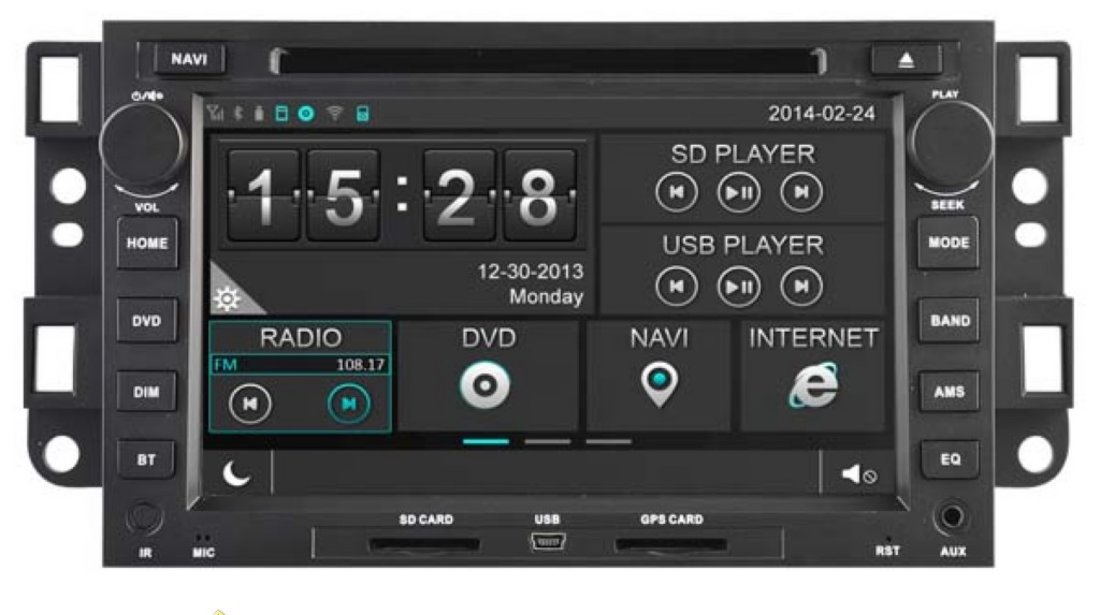 NAVIGATIE DEDICATA CHEVROLET AVEO CAPTIVA EPICA WITSON W2-D8421C WIN8 STYLE DVD PLAYER GPS TV CARKIT INTERNET 3G WIFI ECRAN CAPACITIV MODEL 2015
