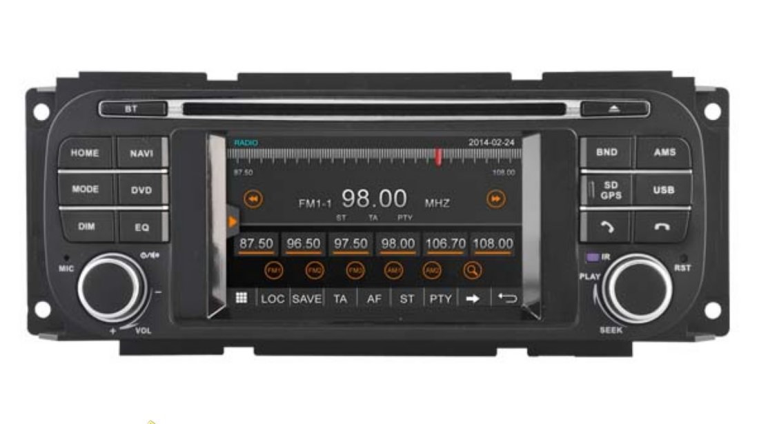 NAVIGATIE DEDICATA CHRYSLER / JEEP / DODGE MODEL WITSON W2-D8836C WIN8 STYLE DVD PLAYER GPS CARKIT E