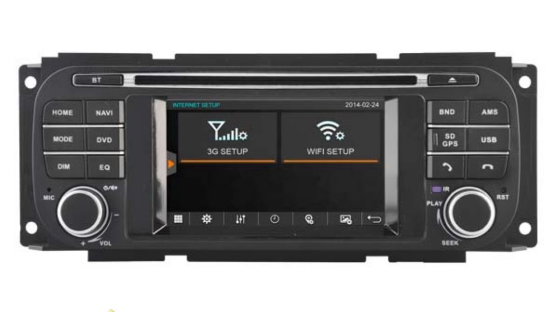 NAVIGATIE DEDICATA CHRYSLER / JEEP / DODGE MODEL WITSON W2-D8836C WIN8 STYLE DVD PLAYER GPS CARKIT E