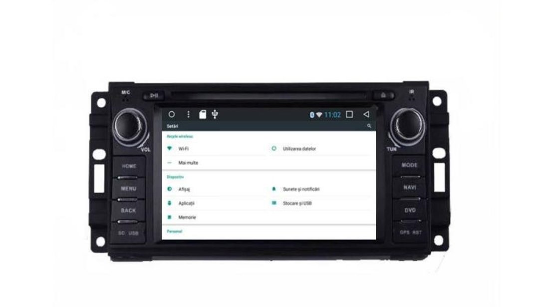 Navigatie dedicata Chrysler Jeep EDT-G202 cu Android ecran tactil capacitiv Bluetooth Internet