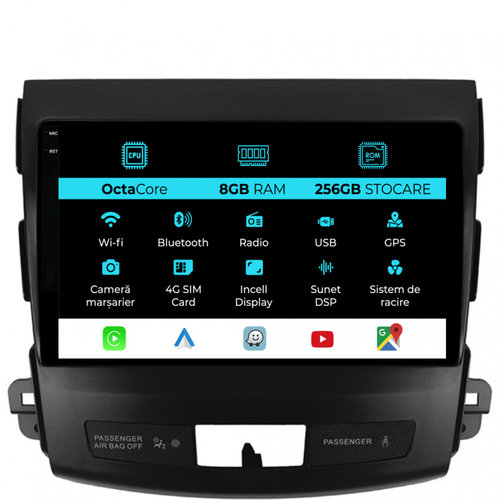 Navigatie Dedicata Citroen C-Crosser (2007-2012), 9Inch, 8Gb Ram, 256Gb Stocare, Carplay