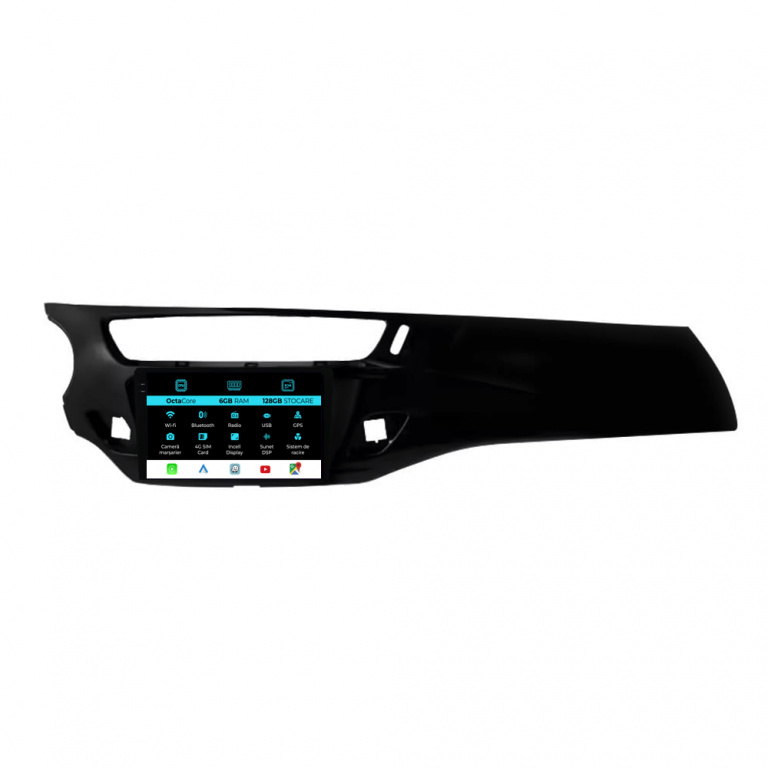 Navigatie Dedicata Citroen C3, DS3 (2009-2016), 9Inch, 6Gb Ram, 128Gb Stocare, Carplay