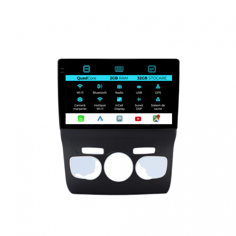 Navigatie Dedicata Citroen DS4 (2010-2018), 9Inch, 2Gb Ram, 32Gb Stocare, Carplay