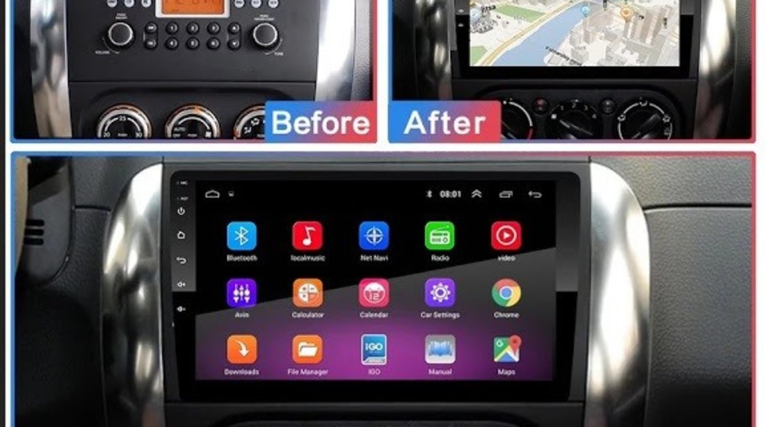 Navigatie dedicata cu Android / Suzuki SX4 - Pret Redus !