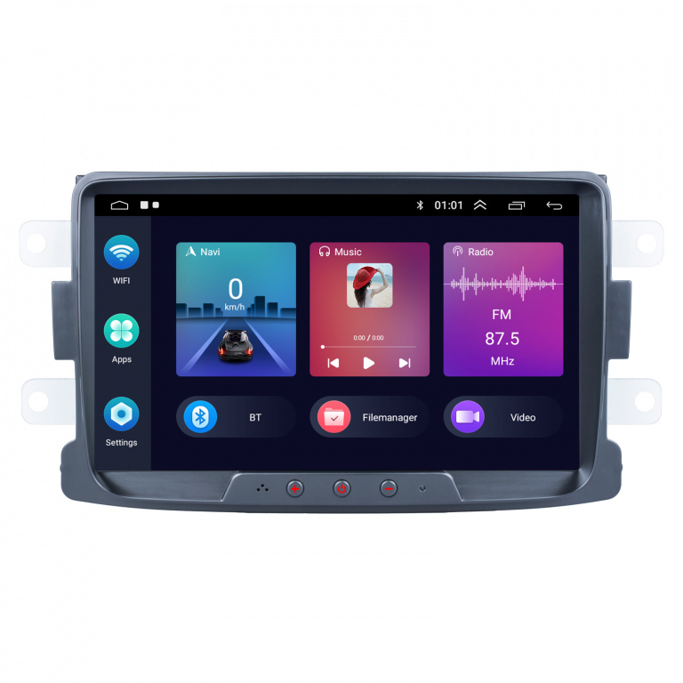 Navigatie Dedicata Dacia, Android, 8Inch, 2Gb Ram, 32Gb stocare, Bluetooth, WiFi, Waze, Canbus