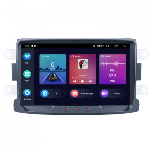 Navigatie Dedicata Dacia, Android, 8Inch, 2Gb Ram, 32Gb stocare, Bluetooth, WiFi, Waze, Canbus