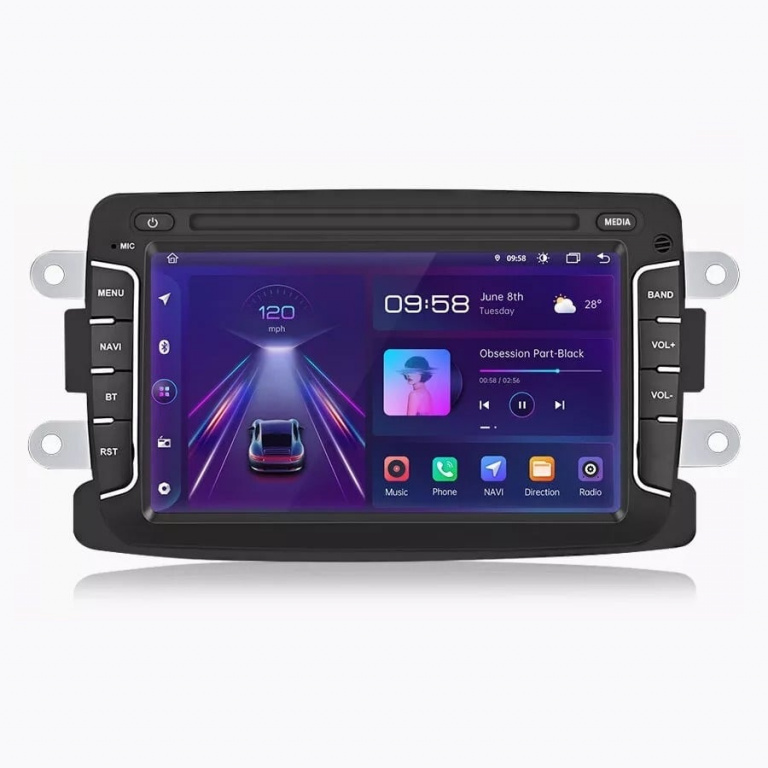 Navigatie Dedicata Dacia Logan Duster Sandero Dokker, 7Inch, 2Gb Ram, 32Gb stocare, Carplay