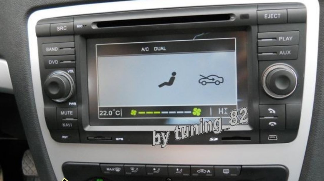 NAVIGATIE DEDICATA Edotec M005 SKODA OCTAVIA 2 INTERNET 3G WIFI DVD GPS CARKIT USB COMENZI PE VOLAN