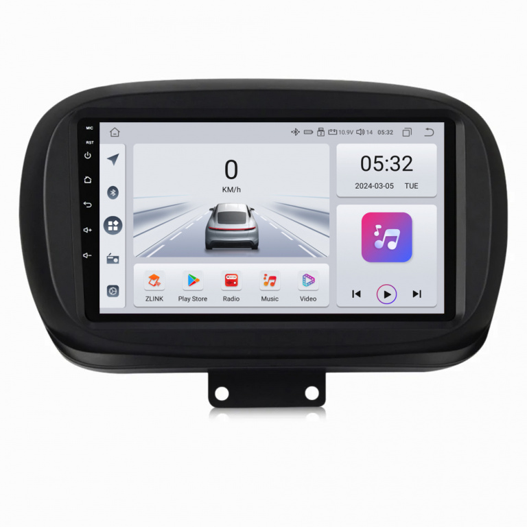 Navigatie Dedicata Fiat 500x (2014 - 2020), 9Inch, 4Gb Ram, 64Gb Stocare, Carplay