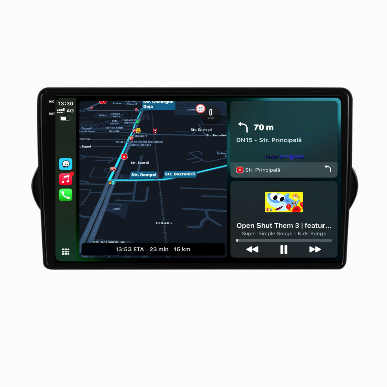 Navigatie Dedicata Fiat Tipo (2015-2021), 9Inch, 8Gb Ram, 256Gb Stocare, Carplay