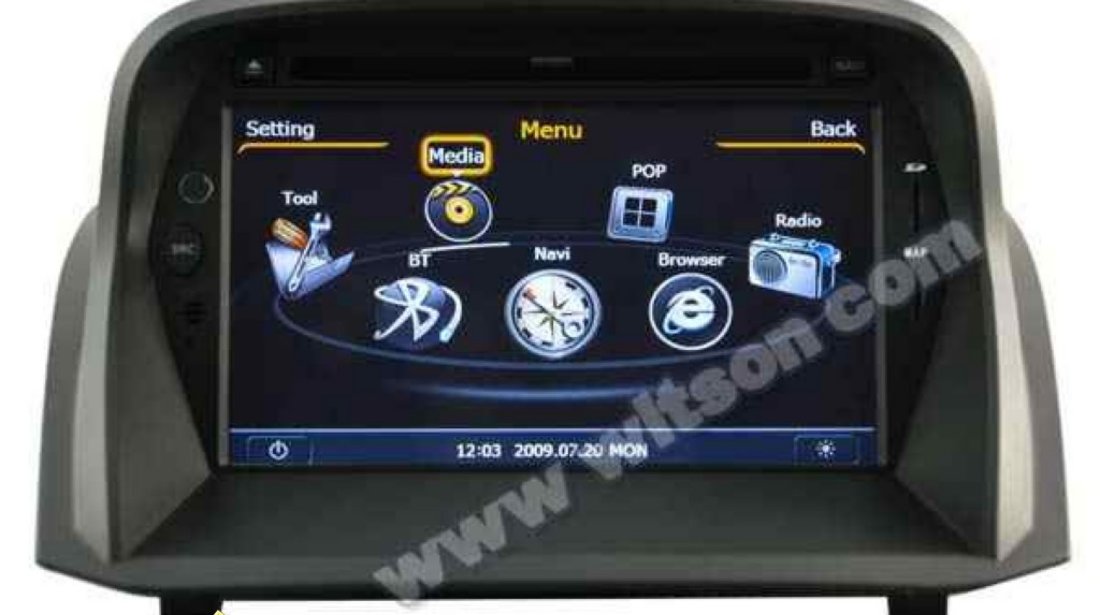 Navigatie Dedicata Ford Fiesta 2013 2014 2015 Mk7 Edotec EDT C256 Platforma S100 Procesor Dual Core A8 1ghz 512 Ddr 2 Dvd Gps Tv Dvr Carkit Preluare Agenda Telefonica