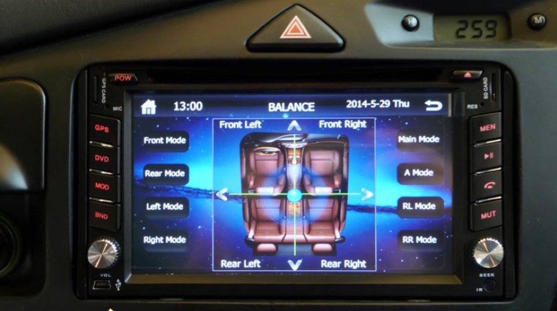 NAVIGATIE DEDICATA FORD FOCUS 1 MK1 1999 2004 DVD PLAYER AUTO 2DIN GPS CARKIT USB JVJ DVD 7803