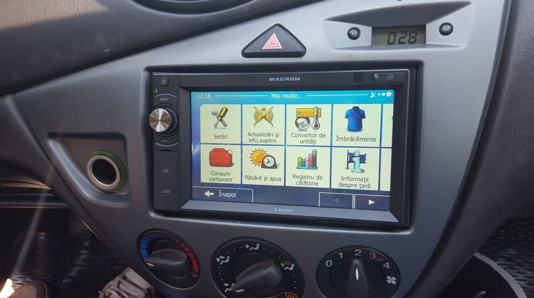 NAVIGATIE DEDICATA FORD FOCUS 1 MK1 MULTIMEDIA PLAYER MACROM M-DL5000 2DIN USB SD GPS CARKIT