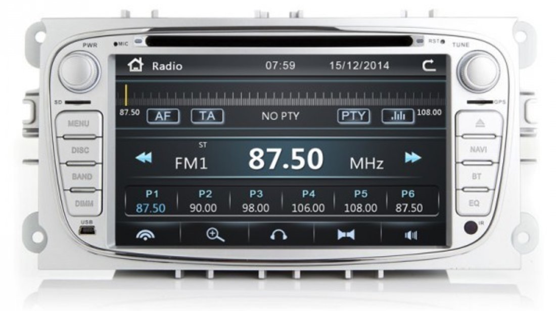 NAVIGATIE DEDICATA FORD FOCUS 2 DVD PLAYER AUTO GPS CARKIT PRELUARE AGENDA TELEFONICA