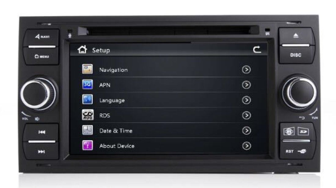 NAVIGATIE DEDICATA FORD FOCUS 2 FIESTA FUSION KUGA GALAXY S-MAX C-MAX TRANSIT TOURNEO DVD USB GPS SD