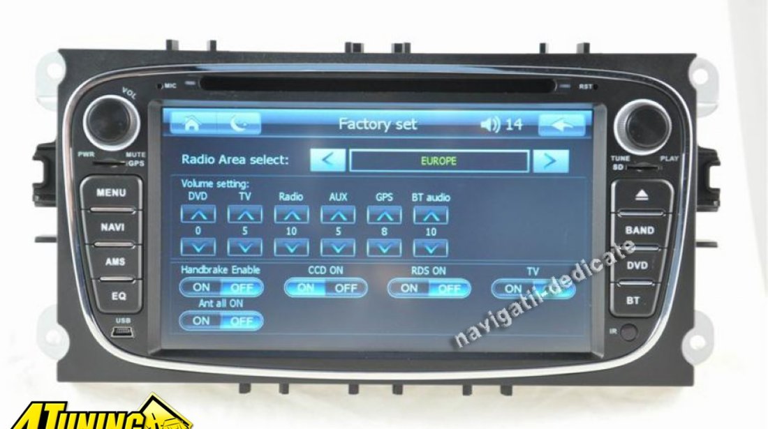 Navigatie Dedicata Ford FOCUS C MAX DVD GPS CARKIT TV