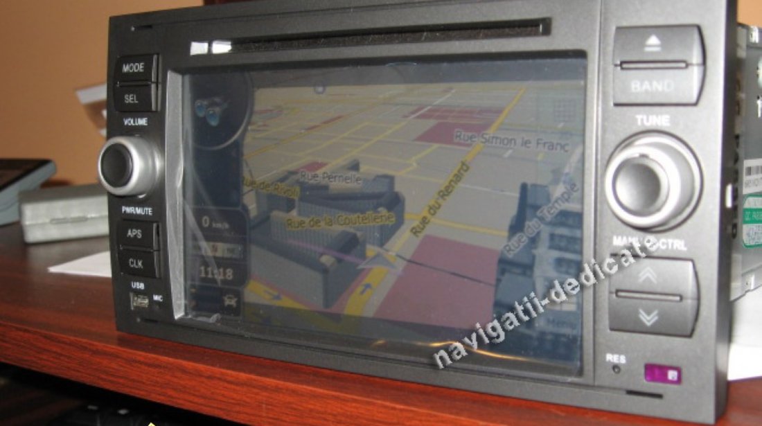 Navigatie Dedicata Ford FOCUS C MAX S MAX Fusion Dvd Gps Rez 800x480