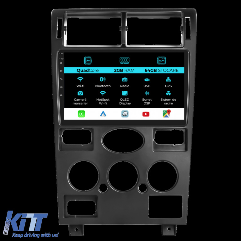 Navigatie Dedicata Ford Mondeo 3 (2000-2007), 9Inch, 2Gb Ram, 64Gb Stocare, Carplay NAVF92JXL