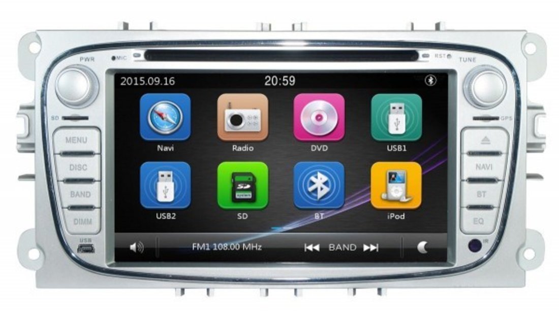 NAVIGATIE DEDICATA FORD MONDEO DVD PLAYER AUTO GPS CARKIT PRELUARE AGENDA TELEFONICA