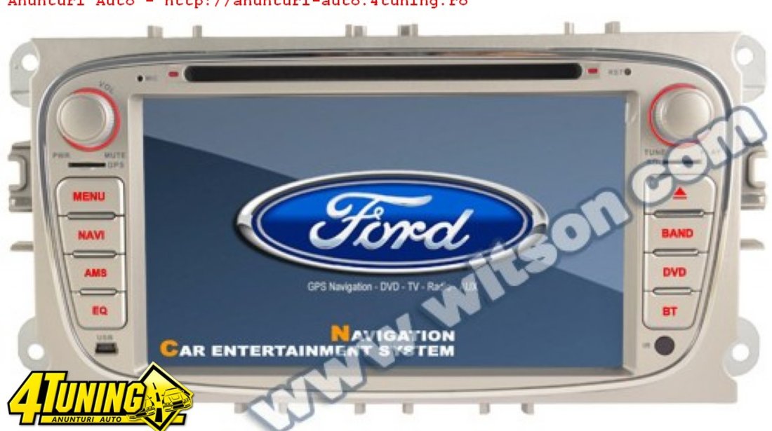 NAVIGATIE DEDICATA FORD MONDEO FOCUS 2 S-MAX GALAXY TOURNEO WITSON W2-D8457FS DVD GPS CARKIT