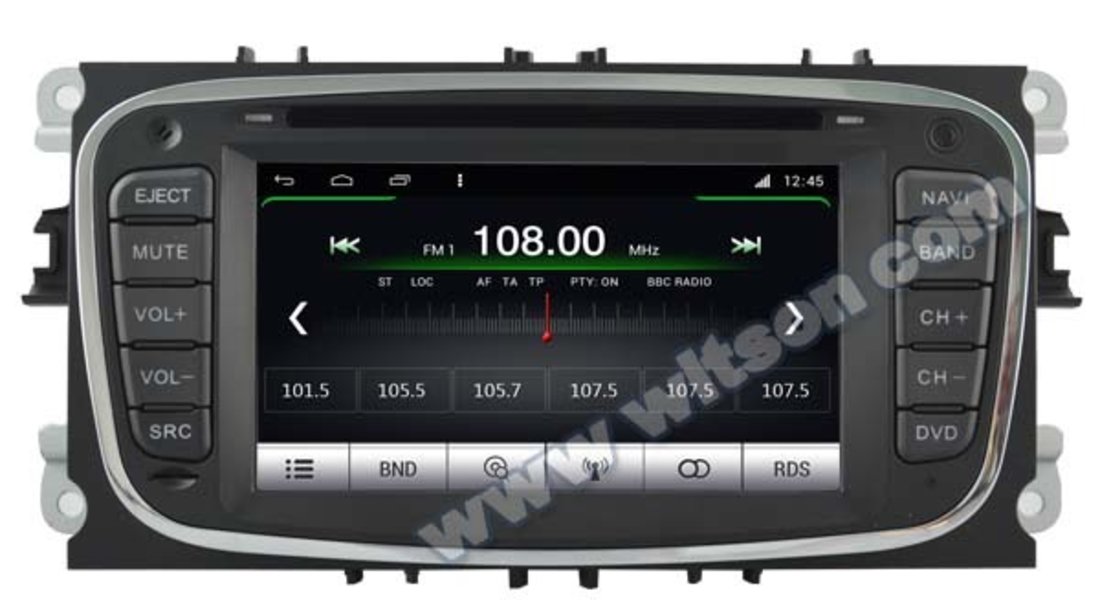 NAVIGATIE DEDICATA FORD MONDEO FOCUS 2 S-MAX GALAXY TOURNEO WITSON W2-M003S ANDROID QUADCORE 16GB 3G