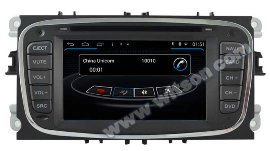 NAVIGATIE DEDICATA FORD MONDEO FOCUS 2 S-MAX GALAXY TOURNEO WITSON W2-M003S ANDROID QUADCORE 16GB 3G