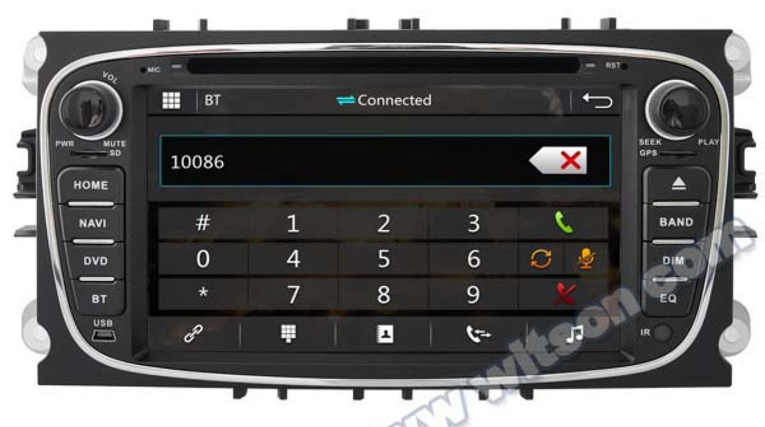 NAVIGATIE DEDICATA FORD MONDEO FOCUS 2 S-MAX GALAXY TOURNEO WITSON W2-D8457FS DVD GPS CARKIT