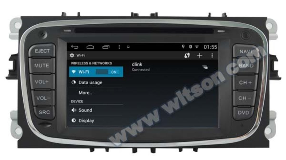 NAVIGATIE DEDICATA FORD MONDEO FOCUS 2 S-MAX GALAXY TOURNEO WITSON W2-M003S ANDROID QUADCORE 16GB 3G