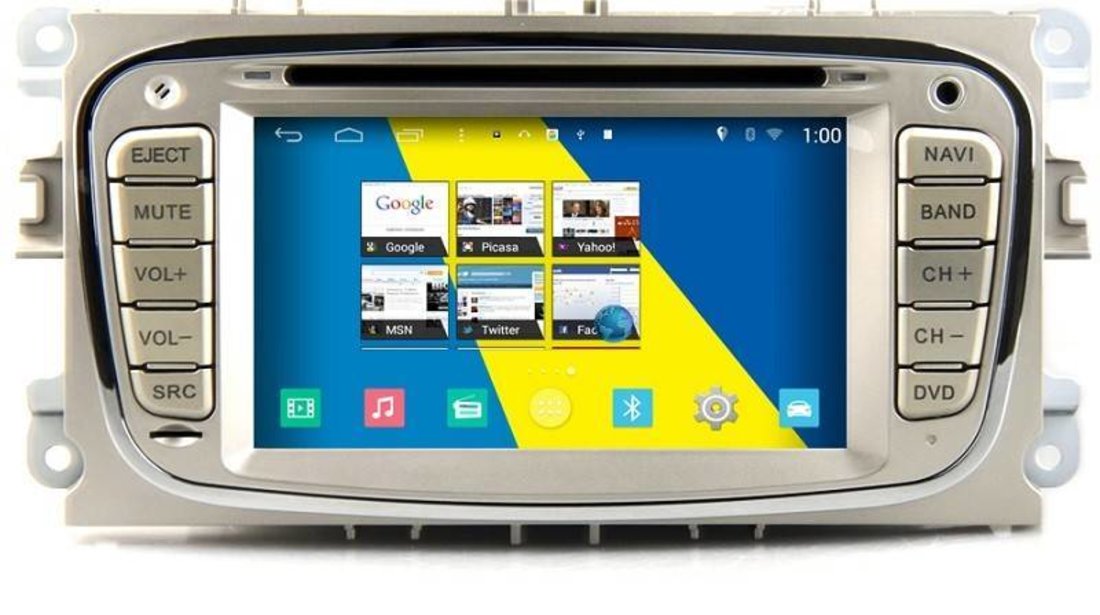 NAVIGATIE DEDICATA FORD MONDEO FOCUS 2 S-MAX GALAXY TOURNEO WITSON W2-M003S ANDROID QUADCORE 16GB 3G