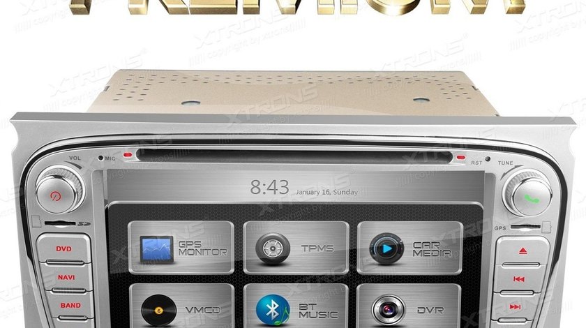 NAVIGATIE DEDICATA FORD MONDEO MK4 2007 - 2012 XTRONS PX71FSF-S DVD PLAYER GPS CARKIT 3G