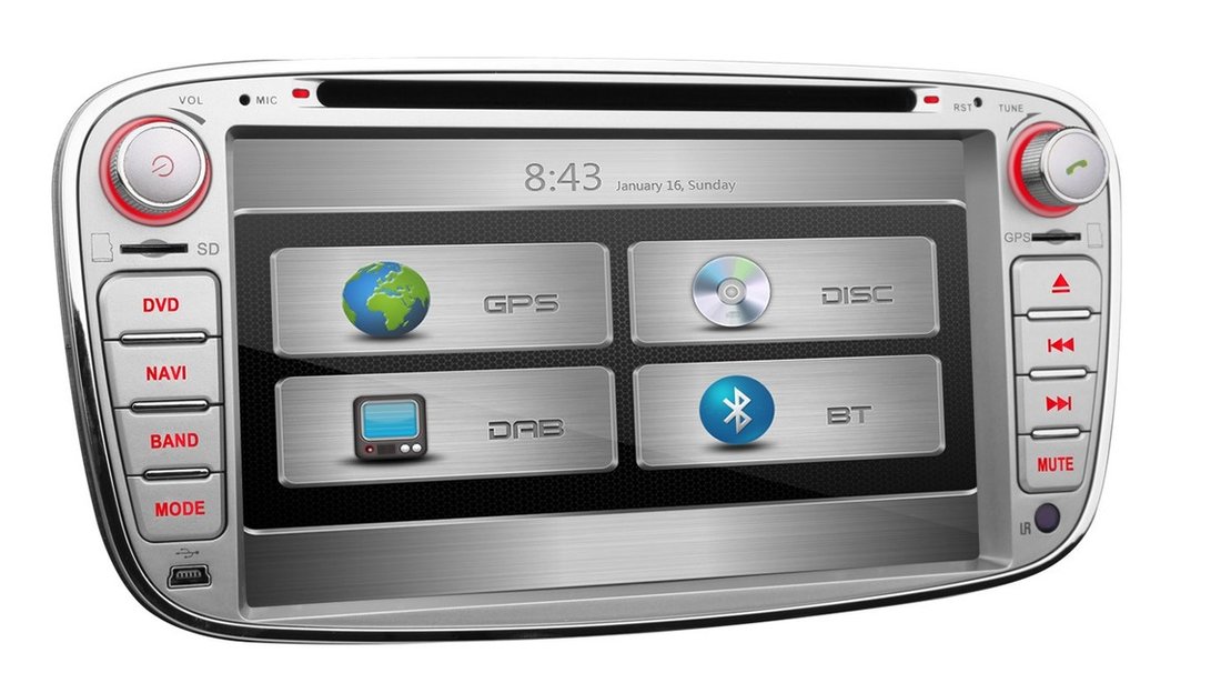 NAVIGATIE DEDICATA FORD MONDEO MK4 2007 - 2012 XTRONS PX71FSF-S DVD PLAYER GPS CARKIT 3G