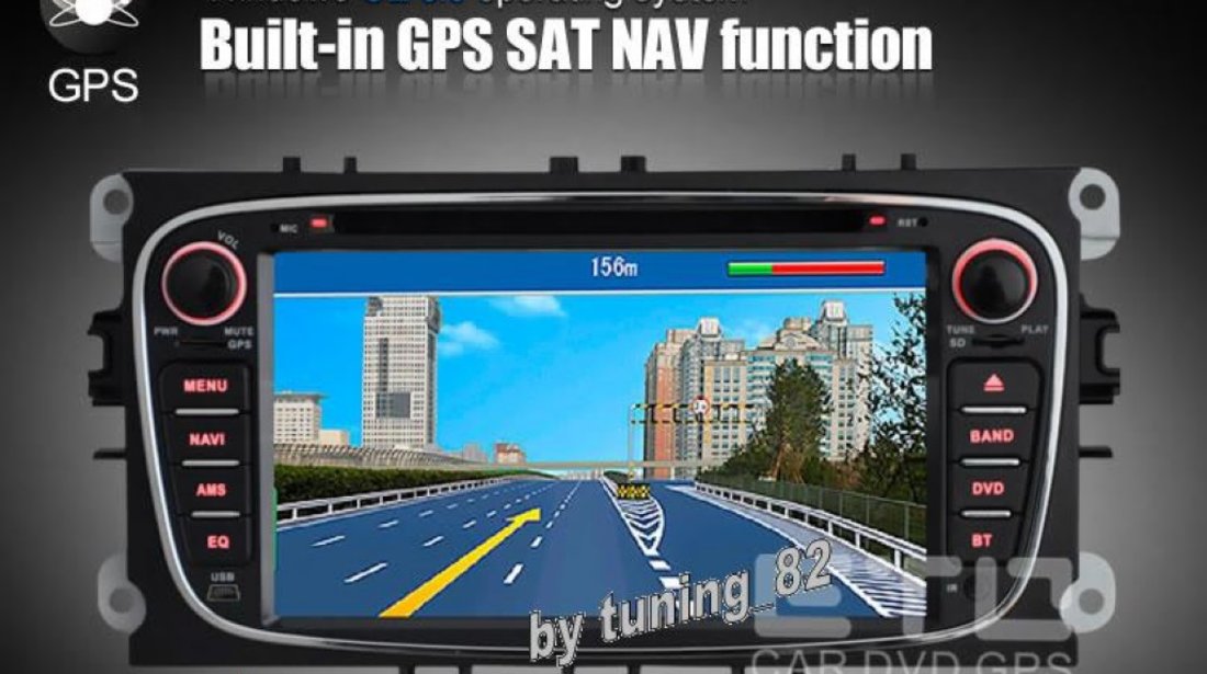 Navigatie Dedicata Ford Mondeo WITSON W2 D9457 Gps Dvd Carkit Preluare Agenda Rama Neagra