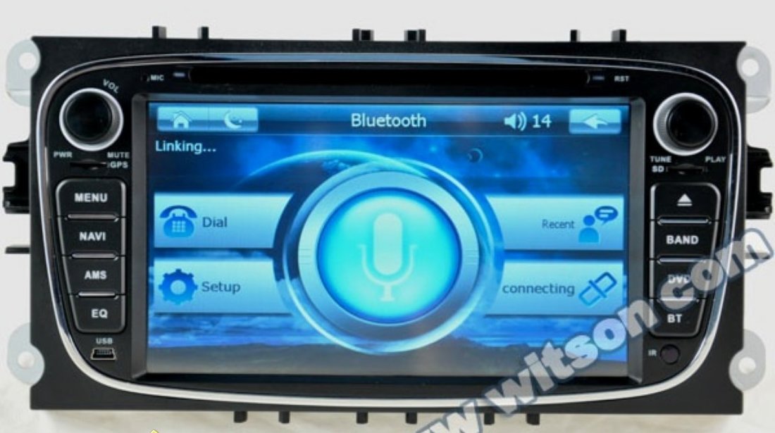 Navigatie Dedicata Ford Mondeo WITSON W2 D9457 Gps Dvd Carkit Preluare Agenda Rama Neagra