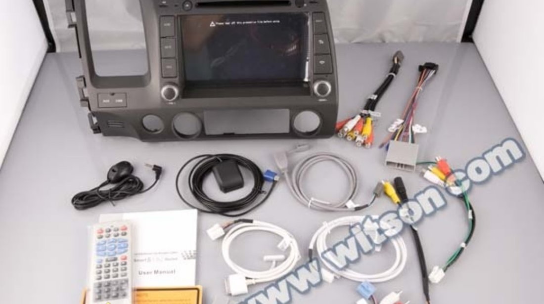 NAVIGATIE DEDICATA HONDA CIVIC SEDAN WITSON W2 C044 PLATFORMA S100 DVD GPS TV DVR CARKIT