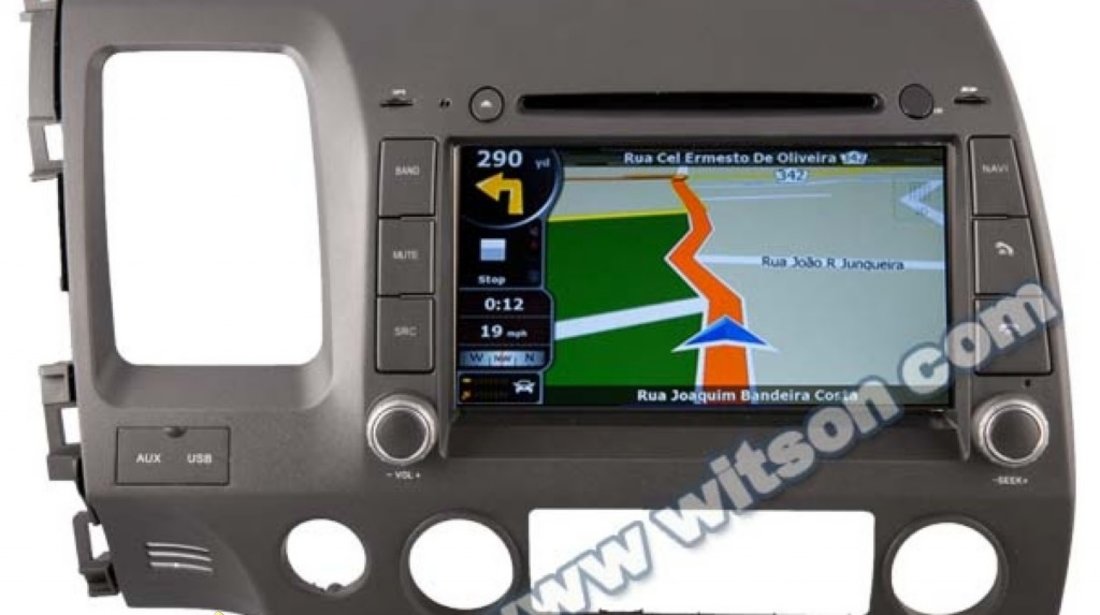 NAVIGATIE DEDICATA HONDA CIVIC SEDAN WITSON W2 C044 PLATFORMA S100 DVD GPS TV DVR CARKIT