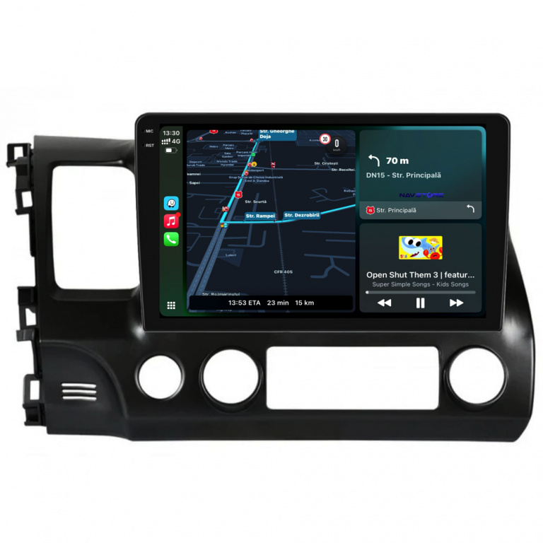 Navigatie Dedicata Honda Civic VIII Sedan (2006-2011),10Inch, 6Gb Ram, 128Gb Stocare, Carplay