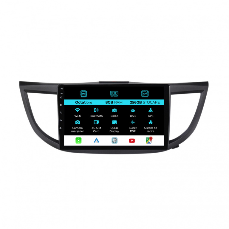 Navigatie Dedicata Honda CR-V (2012 - 2016), 10Inch, 8Gb Ram, 256Gb Stocare, Carplay
