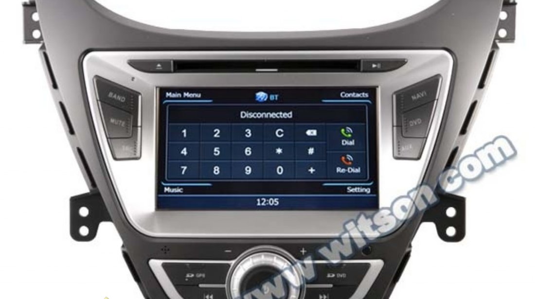 NAVIGATIE DEDICATA HYUNDAI ELANTRA 3 2011 2012 2013 2014 WITSON W2-C092 PLATFORMA S100