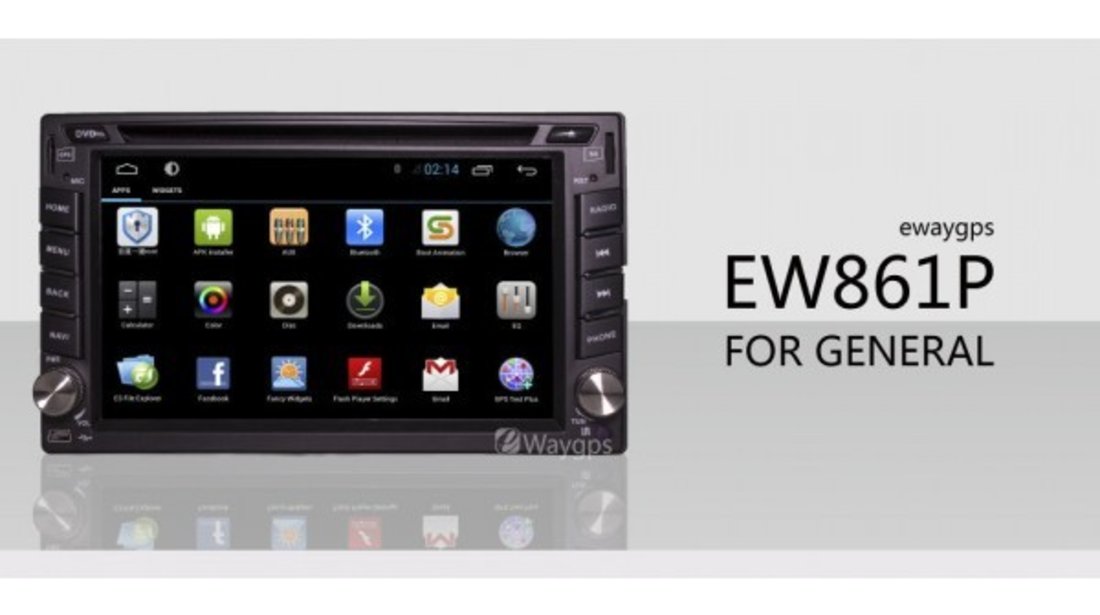 NAVIGATIE DEDICATA Hyundai GETZ 2000 - 2009 CU ANDROID EW861P WIFI CAPACITIV GPS AGENDA TELEFONICA